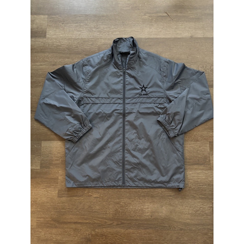 Vintage US Army Large Long Sleeve Full Zip‎ Windbreaker Jacket